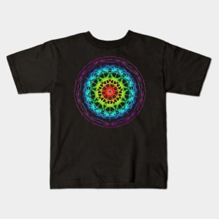 Mandala Chakra colors design Kids T-Shirt